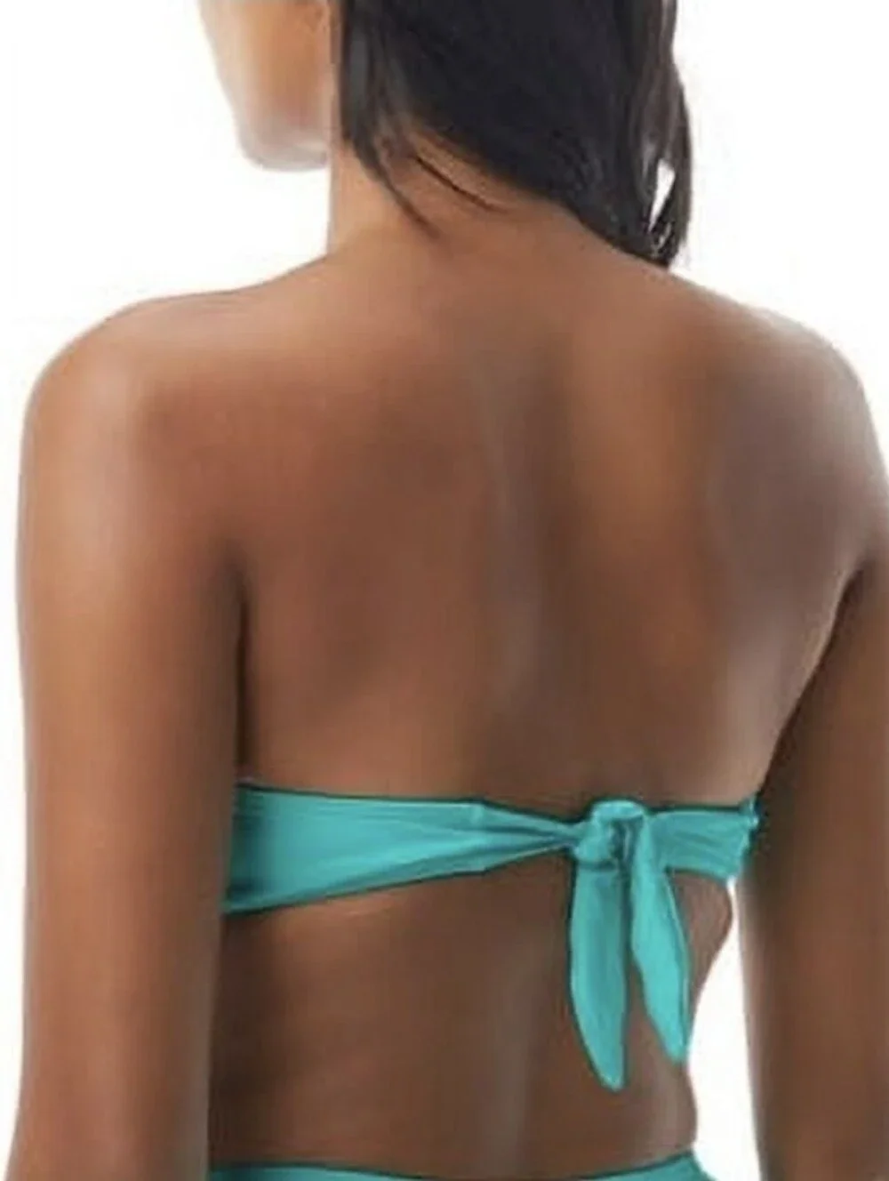 kate spade Teal Twist Bandeau Bikini Set